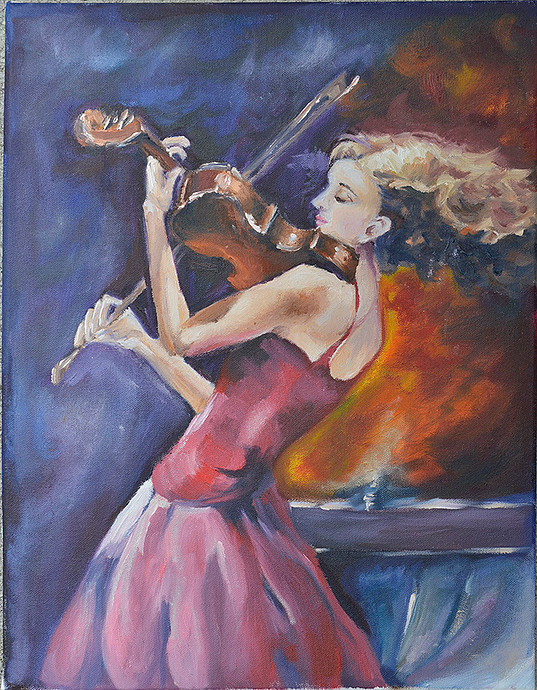 Girl Playing Violin